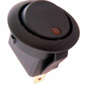 Ronde schakelaar 20mm met oranje led