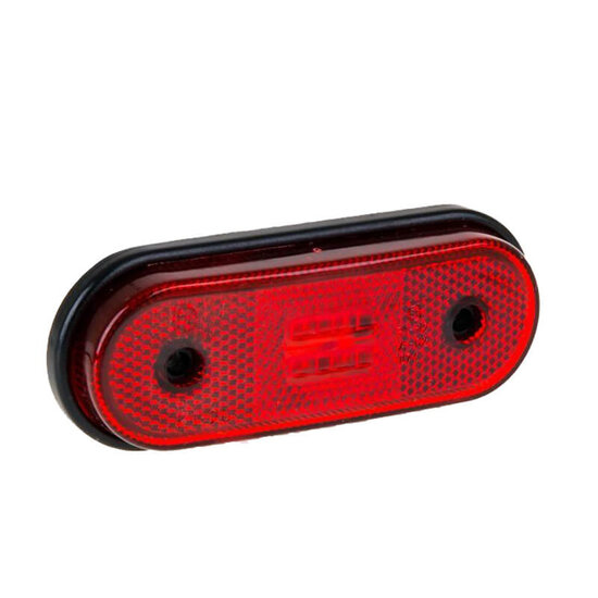 LED markeringslicht rood  | 12-24v | 50cm. kabel - Afbeelding 2