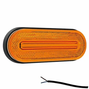 LED markeringslicht amber  | 12-24v | 50cm. kabel