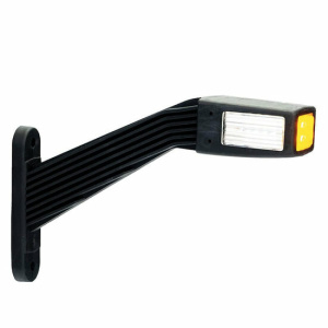 Links | LED breedtelamp  | schuine steel | 12-24v | 30cm. kabel