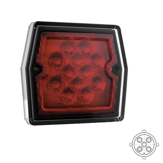LED Compact mistlicht | 12v | 5 PIN's bajonet