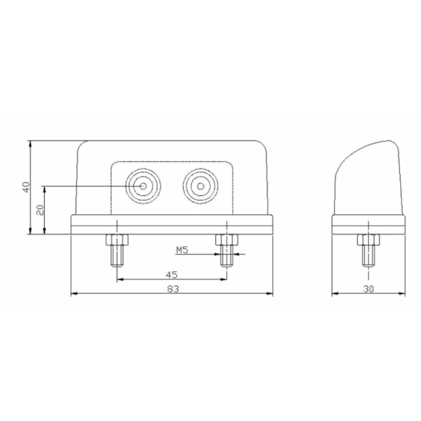 LED kentekenverlichting  | 12-36v | - Afbeelding 2