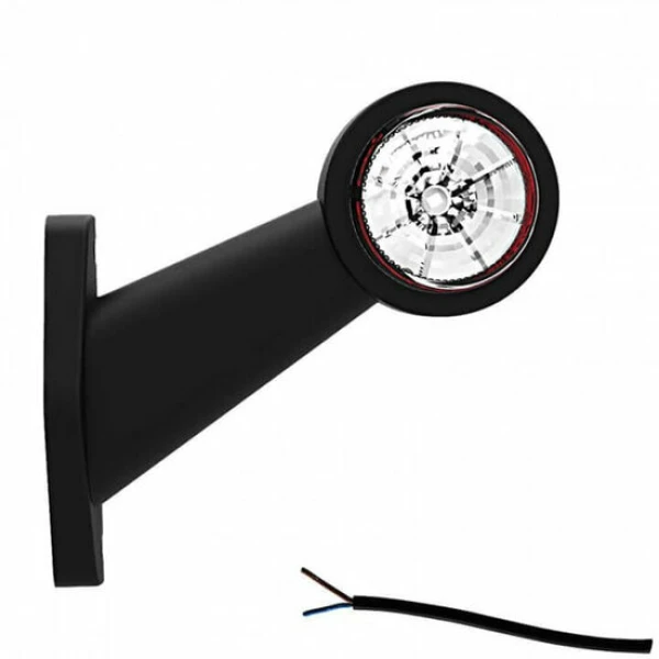 Links | LED breedtelamp  | schuine steel  | 12-24v | 20cm. kabel