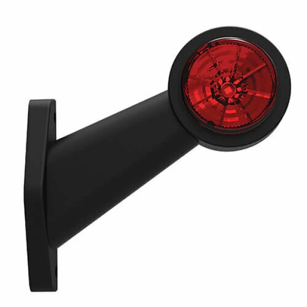 Links | LED breedtelamp  | schuine steel  | 12-24v | 20cm. kabel - Afbeelding 3