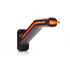 LED Breedtelamp links incl. knipperlicht, clear lens 12-24v