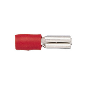 Vlakstekkerhuls geisoleerd rood 0.5 -1.5 qmm 50 stuks