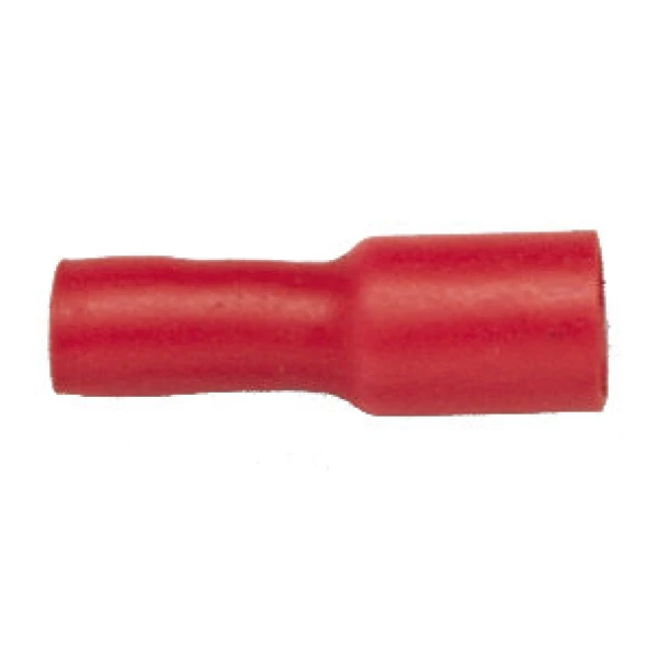 Rondstekkerhuls geisoleerd rood 0.5-1.0 qmm 50 mm 50 stuks