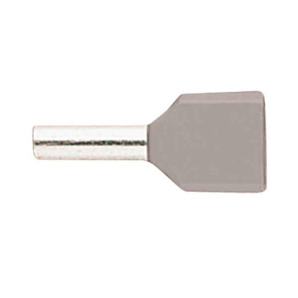 Adereindhulzen geisoleerd 2x0.75 L15.0 Ø1.8 grijs 100 stuks