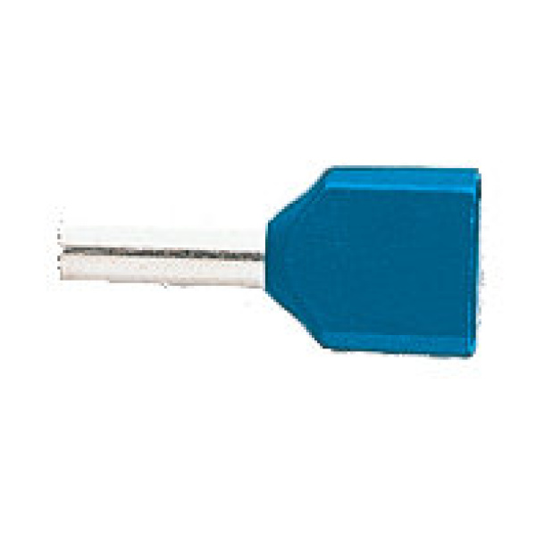 Adereindhulzen geisoleerd 2x2.5 L18.0 Ø2.9 blauw 100 stuks