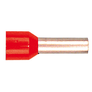 Adereindhuls geïsoleerd 35 qmm rood 100 stuks