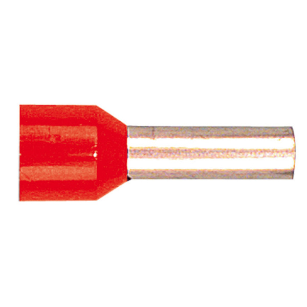 Adereindhuls geïsoleerd 35 qmm rood 100 stuks