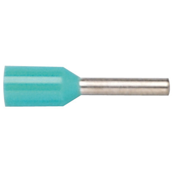 Adereindhulzen geisoleerd Ø0.8 L10.4 0.34 qmm turquoise 100 stuks